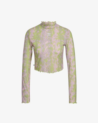 SNAKE MESH TOP CLEAR PINK